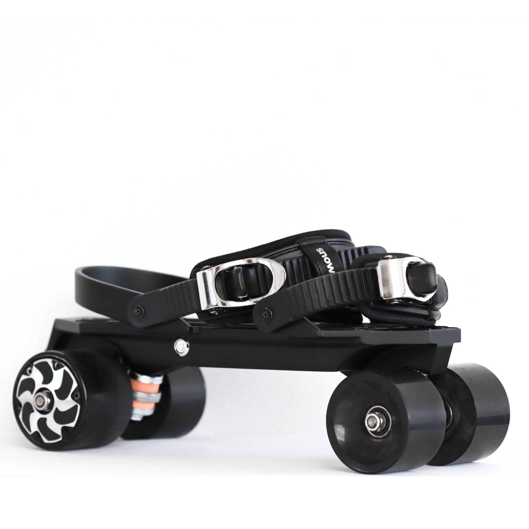 Wheelfeet 2 motorized electric roller skates with black design and power wheels