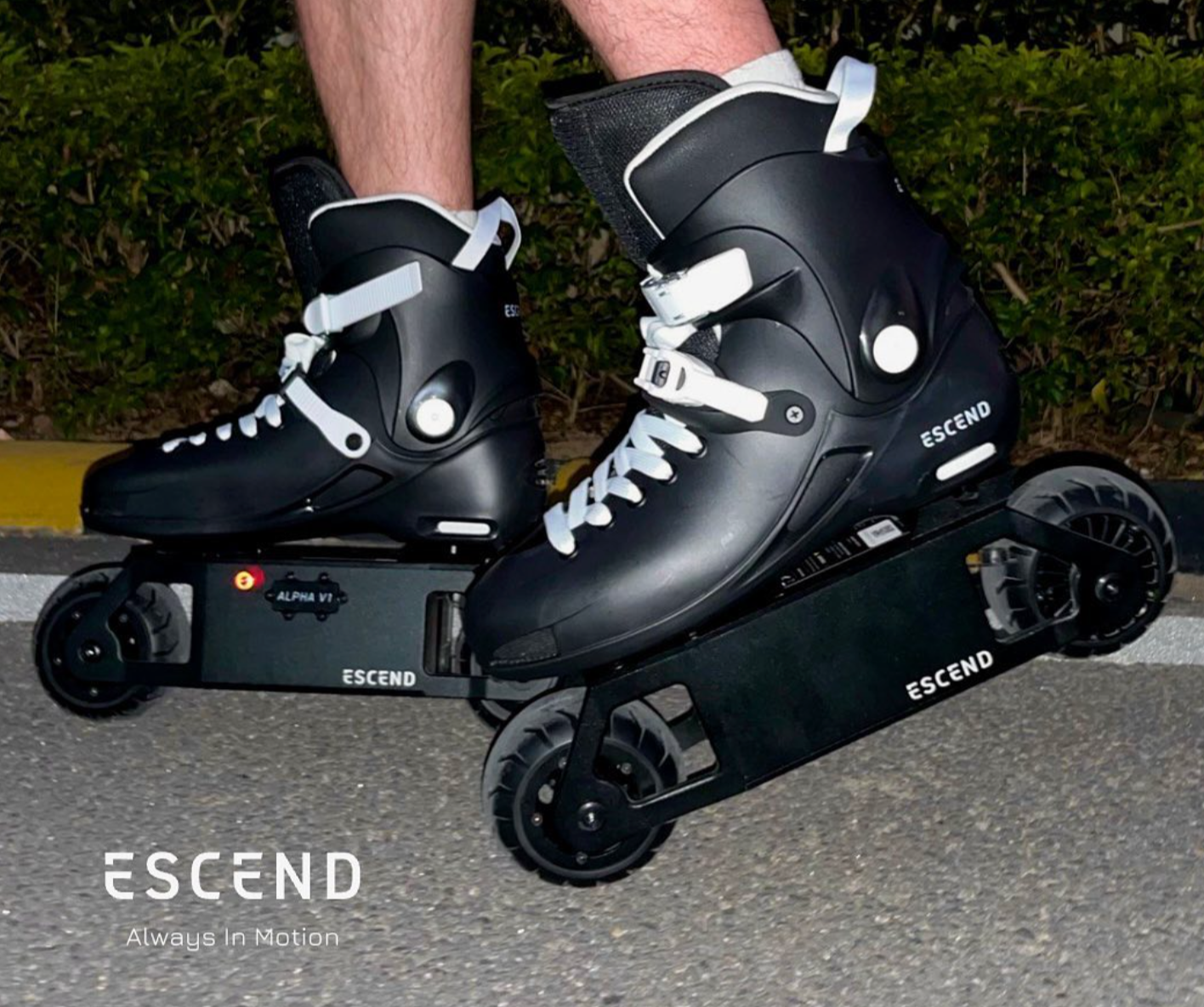 Escend Inline Electric Roller Skates, e-skates, electric roller skates, electric skates